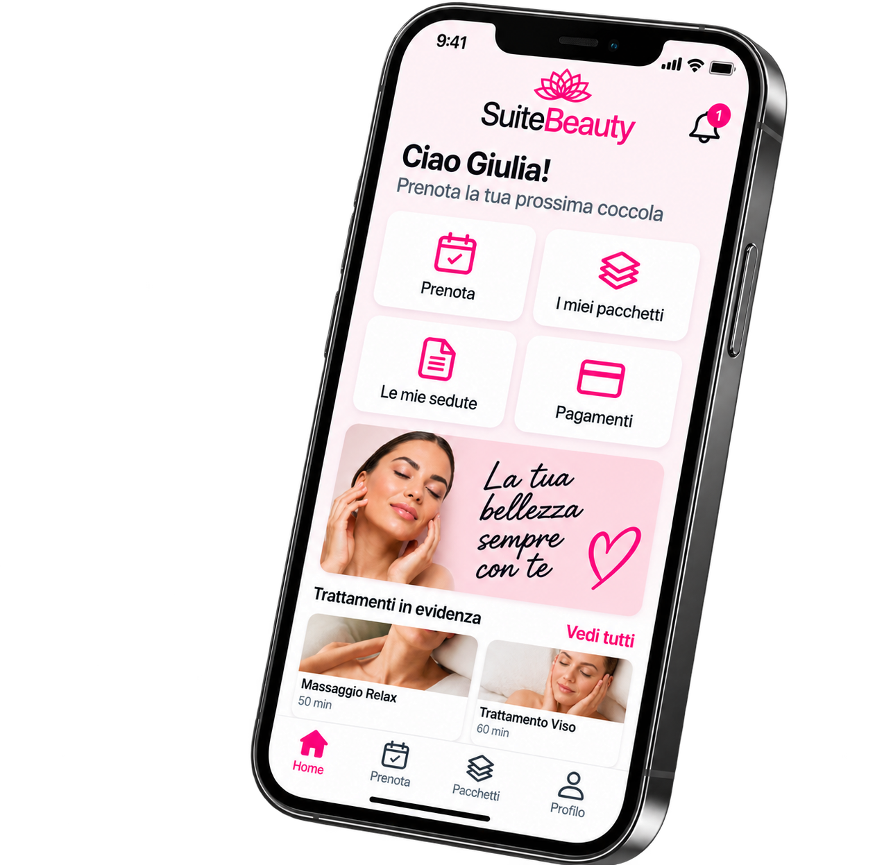 SuiteBeauty App Android e iPhone